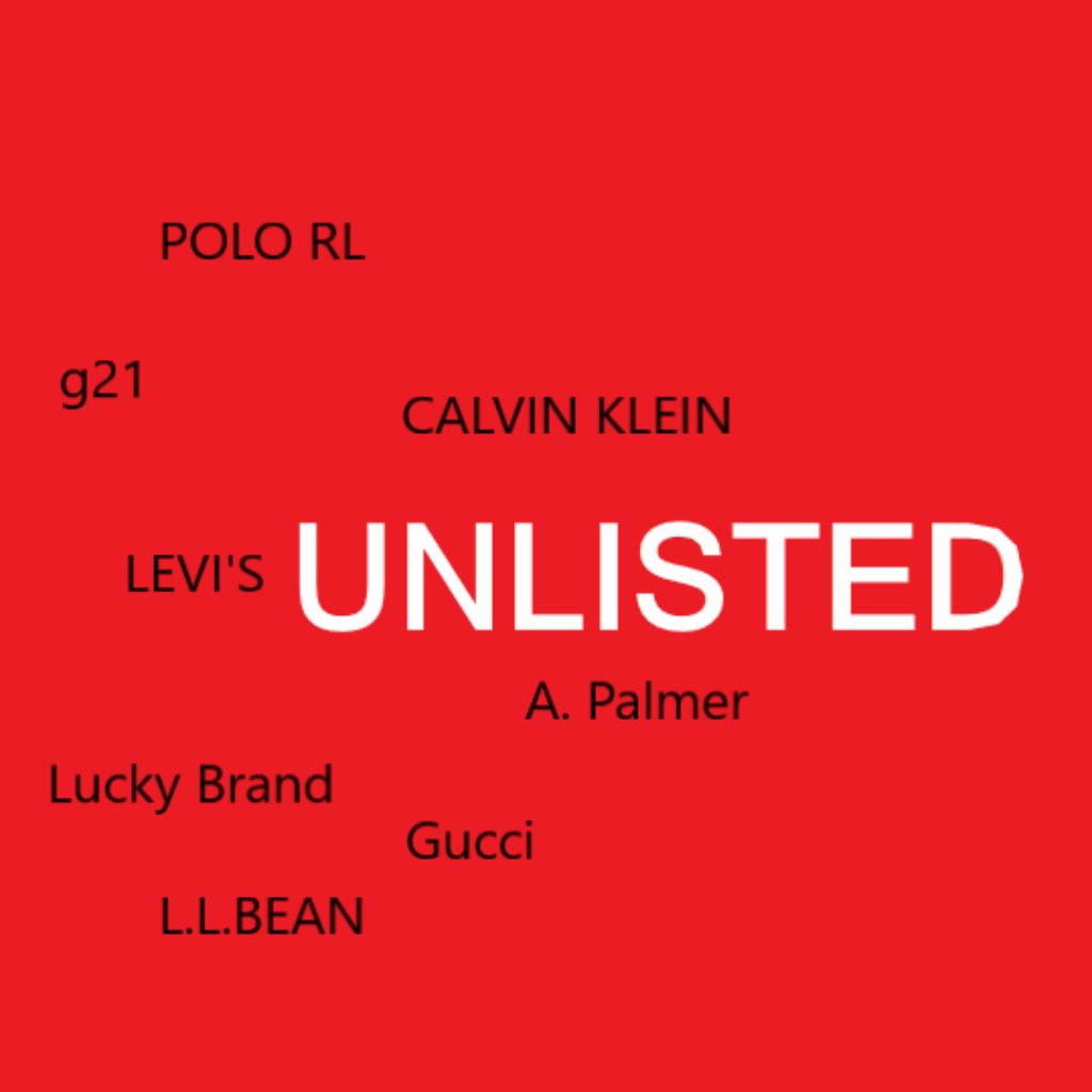 Unlisted Newly Sourced Live Show! Clothing